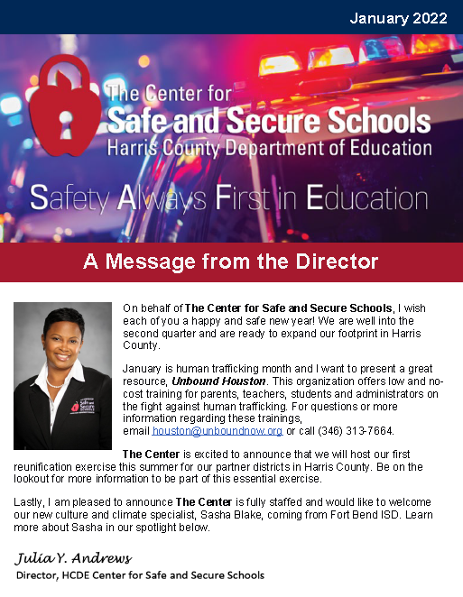 Image of the January 2022 CSSS Newsletter.